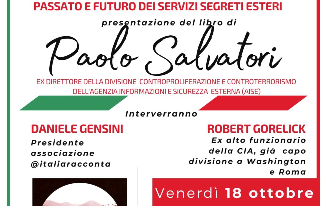 “Intelligence, quo vadis”. Serata con Paolo Salvatori